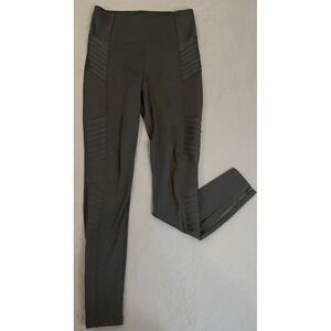 ATHLETA Delancey Moto Tight Black Womens Sz Small Leggings Zipper Ankle Stretch